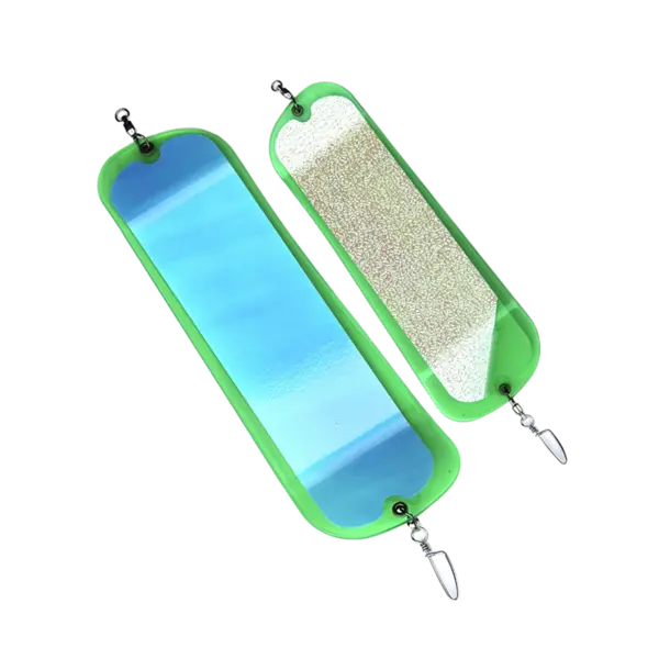 O'ki Tackle 360 Finned Flasher Green UV-MJ/Glow Crush