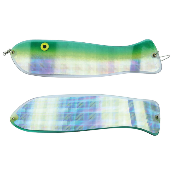O'ki Tackle King Fisher II Flasher. UV Jelly Fish Yellow/Green Mist