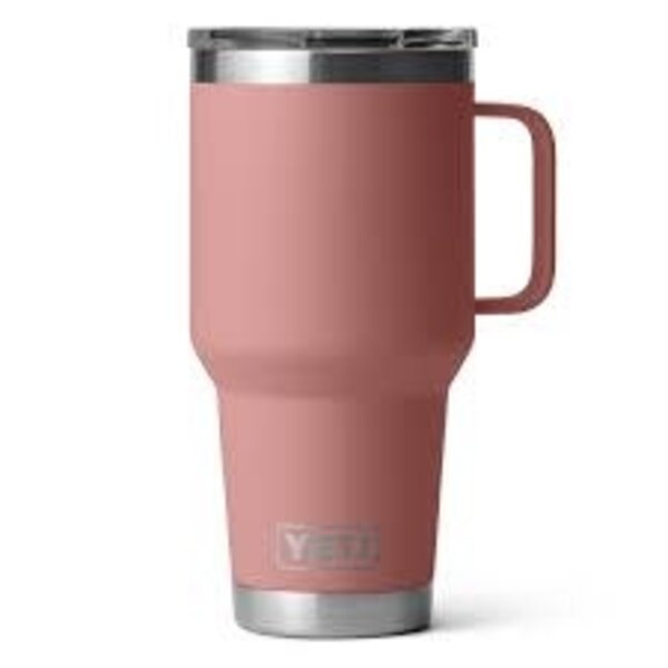 Yeti Rambler 887mL Travel Mug w/Stronghold Lid. Sandstone Pink
