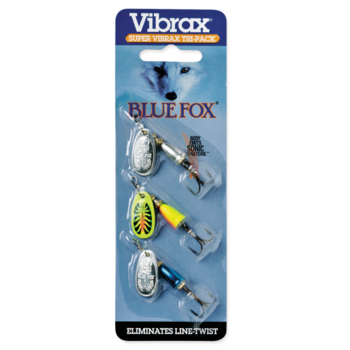 Blue Fox Super Vibrax Tri-Pack Size 1 3-pk