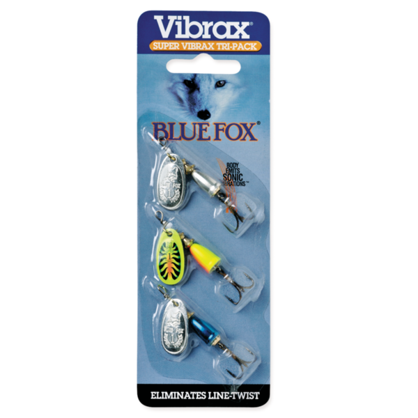 Blue Fox Super Vibrax Tri-Pack Size 1 3-pk