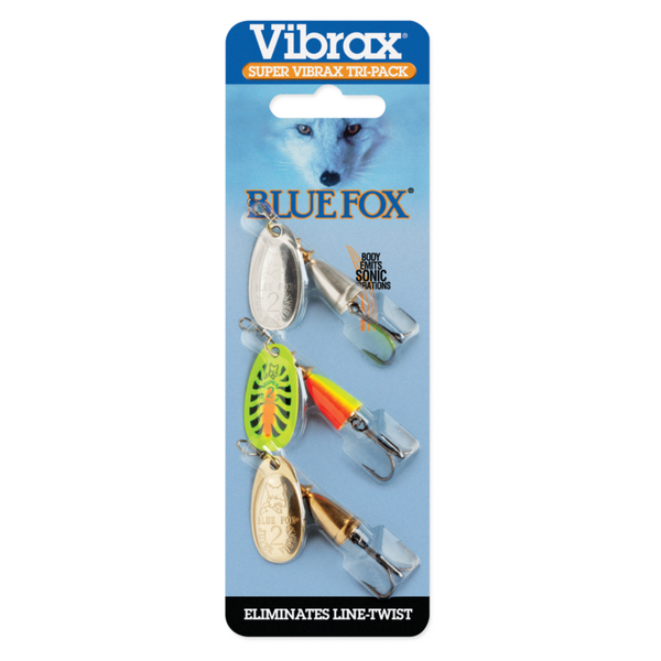 Blue Fox Super Vibrax Tri-Pack Size 2 3-pk