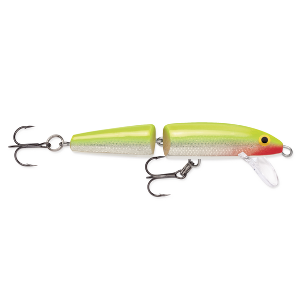 Rapala Jointed. Silver Fluorescent Chartreuse 09 3-1/2"
