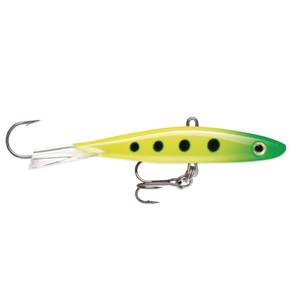 Rapala Jigging Shadow Rap. Glow Slimy Lime 2-3/4" 3/8oz