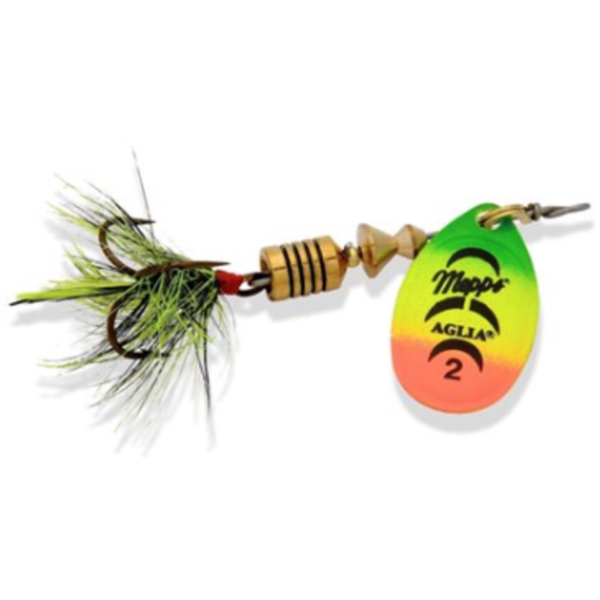 Mepps Aglia Dressed Size 1 1/8oz Silver Firetiger