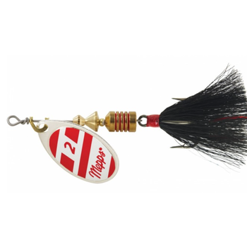 Mepps Aglia Dressed Size 3 1/4oz Silver Red White