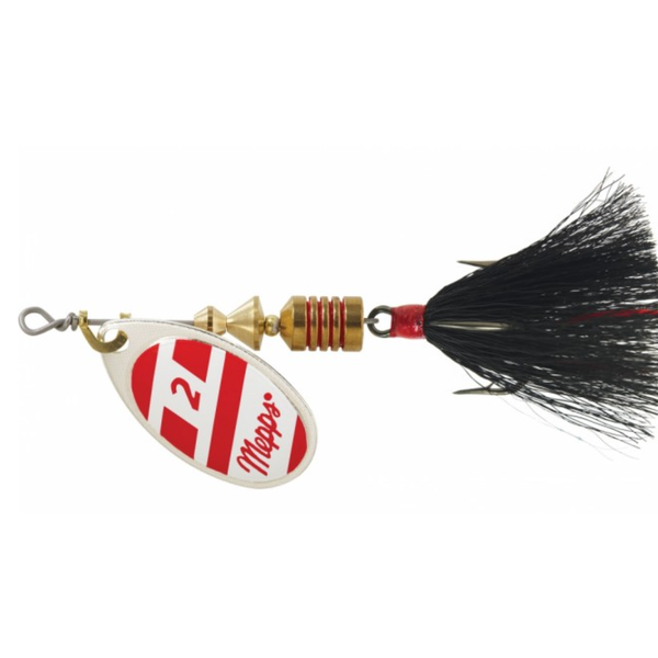 Mepps Aglia Dressed Size 3 1/4oz Silver Red White