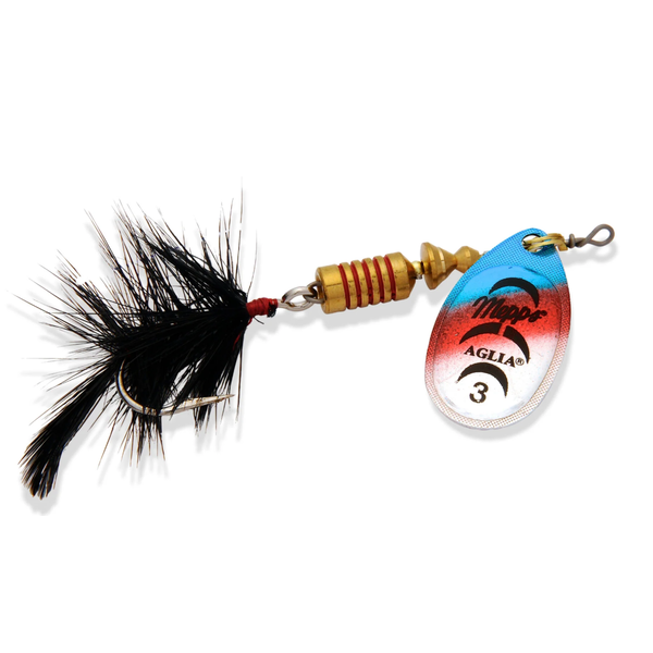 Mepps Aglia Dressed Size 3 1/4oz Sil Rainbow