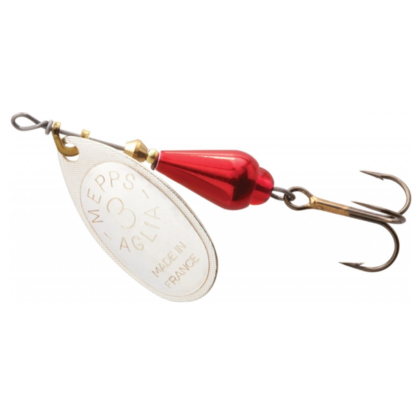 Mepps Aglia Bright Size 3 1/4oz Silver Red