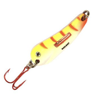 Northland Buck-Shot Flutter Spoon 1/4oz UV Electric Perch