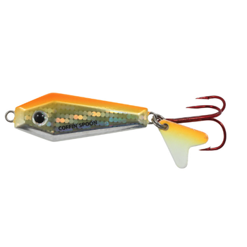 Northland Buck-Shot Coffin Spoon. 3/8oz Glo Chub