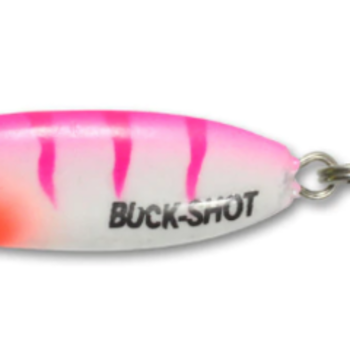 Northland UV Buck-Shot Rattle Spoon. 1/8oz Pink Tiger