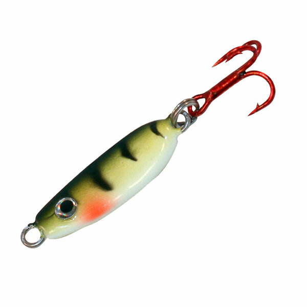 Northland Forage Minnow Spoon 1/4oz UV Green Perch