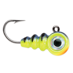 VMC Tungsten Larv Eye Jig 1/32oz Glow Hot Perch (WS25)