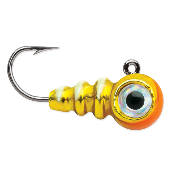 VMC Tungsten Larv Eye Jig 1/32oz Glow Juicy Lucy (WS25)