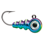VMC Tungsten Larv Eye Jig 1/32oz Glow Metallic Rainbow (WS25)