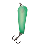 Custom Jigs&Spins Pro Glow Pro Series Slender Spoon. 1/4oz Gold Green Glow Shadow