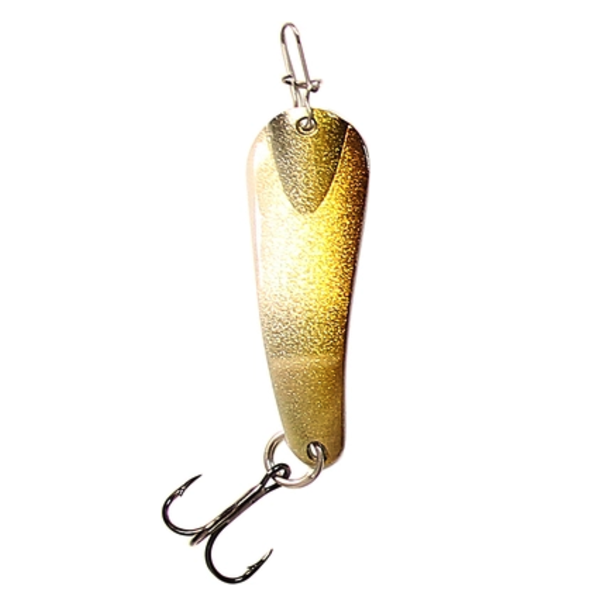 Custom Jigs&Spins Pro Series Slender Spoon. 1/4oz Gold Smelt