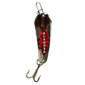 Custom Jigs&Spins Slender Spoon. 5/16oz Nickel Red