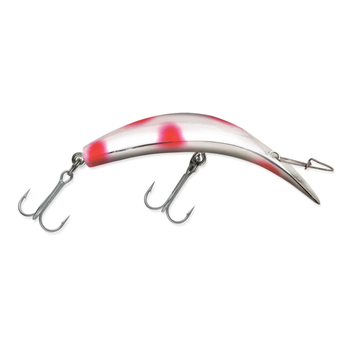 Luhr Jensen Kwikfish K14 Rattle Silver Fluorescent Red Dot (ES25)