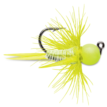 VMC Tungsten Bullfly Jig 1/32oz Glow Chartreuse (WS25)
