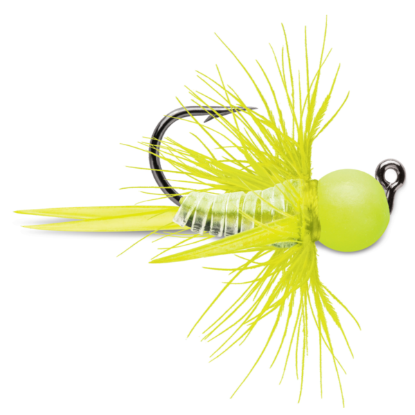VMC Tungsten Bullfly Jig 1/32oz Glow Chartreuse (WS25)
