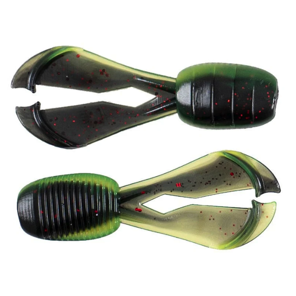 Missile Baits Mini D Chunk 3" Black Neon 5-pk