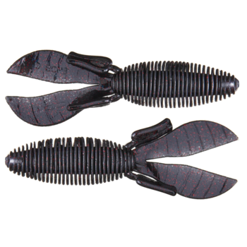 Missile Baits D Bomb 4" Black Red Flake 6-pk