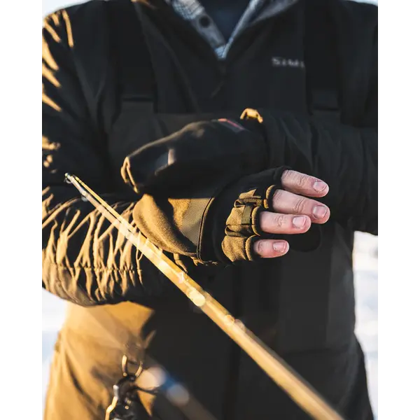 Simms Windstopper Foldover Mitt Black