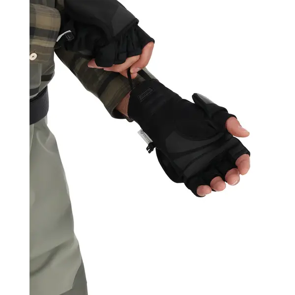 Simms Windstopper Foldover Mitt Black
