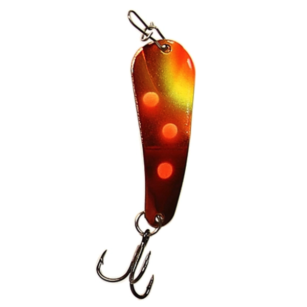 Custom Jigs&Spins Pro Series Slender Spoon. 5/16oz Nickel Sunrise Craw