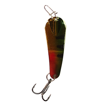 Custom Jigs&Spins Pro Series Slender Spoon. 5/16oz Gold Sour Apple Tiger