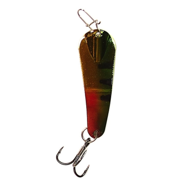 Custom Jigs&Spins Pro Series Slender Spoon. 5/16oz Gold Sour Apple Tiger