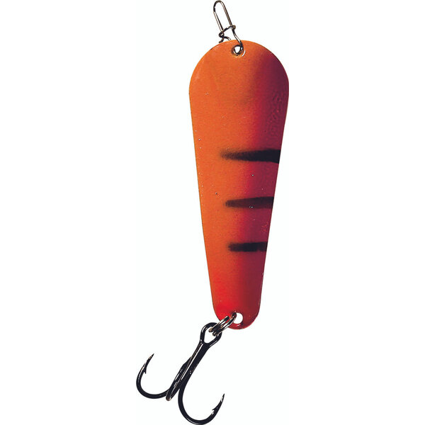 Custom Jigs&Spins Pro Glow Pro Series Slender Spoon. 5/16oz Red Glow Purple Tiger Gold
