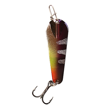 Custom Jigs&Spins Pro Series Slender Spoon. 5/16oz Gold Purple Descent
