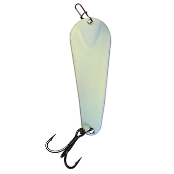 Custom Jigs&Spins Pro Glow Pro Series Slender Spoon. 5/16oz Blue Glow Solid Gold