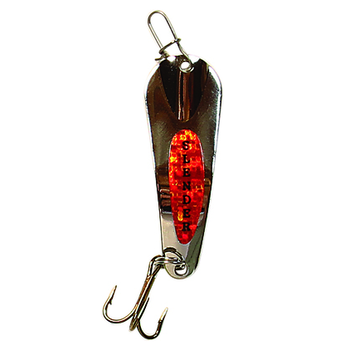 Custom Jigs&Spins Slender Spoon. 5/16oz Nickel Orange