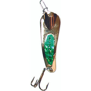 Custom Jigs&Spins Slender Spoon. 5/16oz Nickel Lime