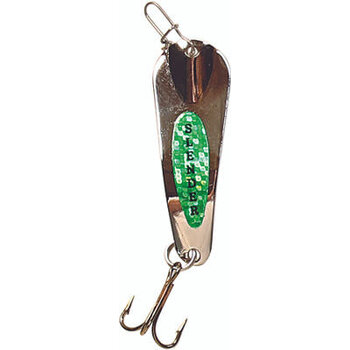 Custom Jigs&Spins Slender Spoon. 5/16oz Gold Lime