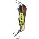 Custom Jigs&Spins Slender Spoon. 5/16oz Nickel Chartreuse