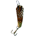 Custom Jigs&Spins Slender Spoon. 5/16oz Hammered Gold