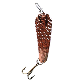 Custom Jigs&Spins Slender Spoon. 5/16oz Hammered Copper