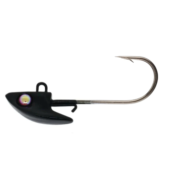 Damiki Rig Jig Head Black 1/8oz 1/0 5-pk