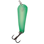Custom Jigs&Spins Pro Glow Pro Series Slender Spoon. 5/16oz Green Glow Shadow Gold