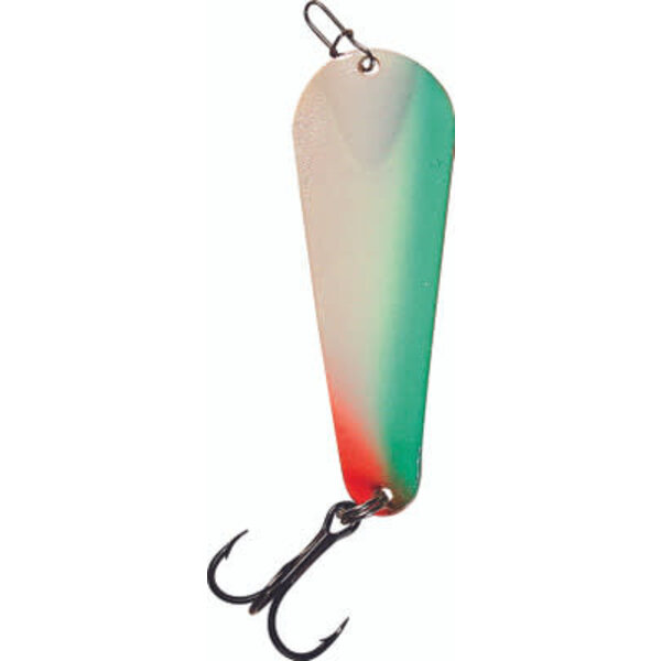 Custom Jigs&Spins Pro Glow Pro Series Slender Spoon. 5/16oz Green Glow Parrott Gold