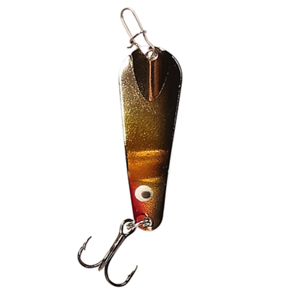 Custom Jigs&Spins Pro Series Slender Spoon. 1/4oz Gold Vampire