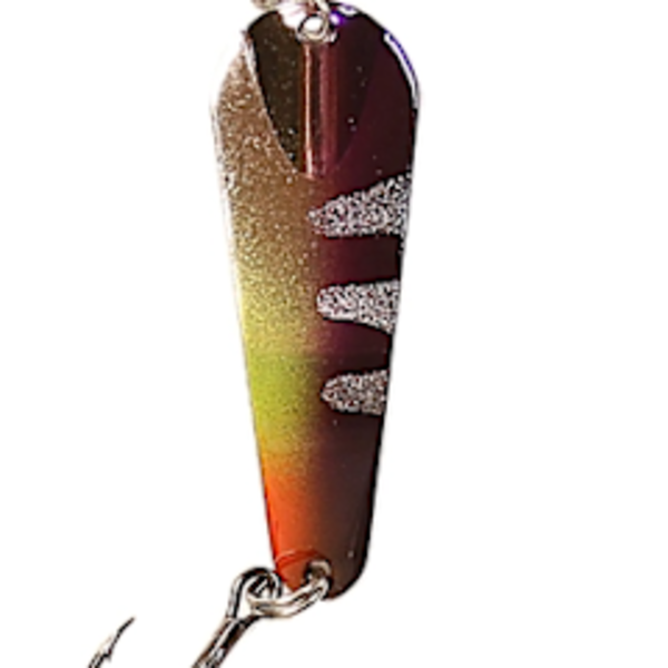 Custom Jigs&Spins Pro Series Slender Spoon. 1/4oz Nickel Purple Descent