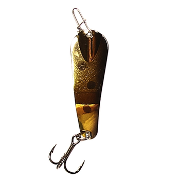Custom Jigs&Spins Pro Series Slender Spoon. 1/4oz Gold Gold Muffin
