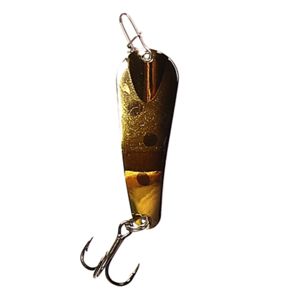 Custom Jigs&Spins Pro Series Slender Spoon. 1/4oz Gold Gold Muffin