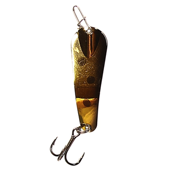 Custom Jigs&Spins Pro Series Slender Spoon. 1/4oz Nickel Gold Muffin
